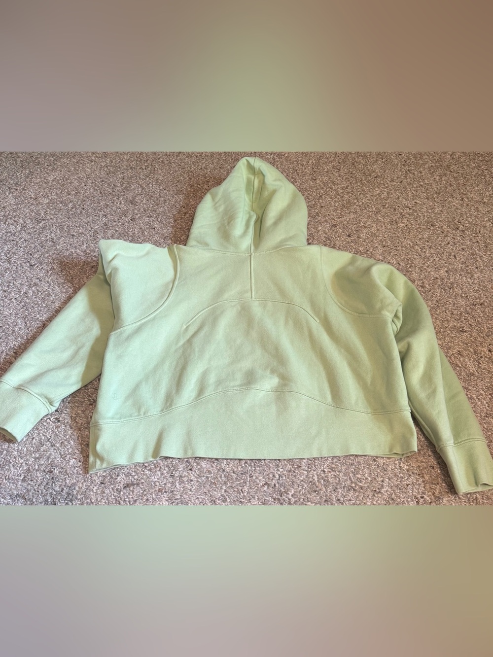 Lululemon Loungeful Cropped Hoodie Creamy Mint - Picture 3 of 5